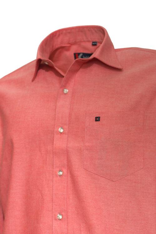Men's Red Oxford Shirt