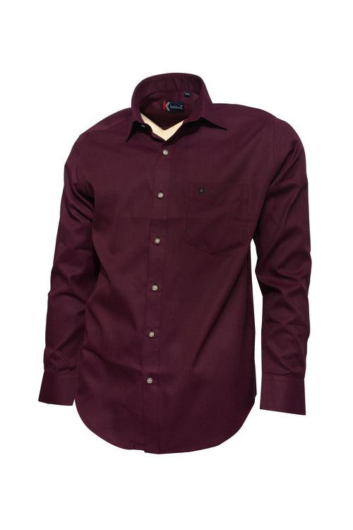 Men's Wine Purple Shirt