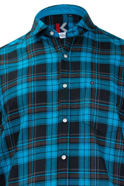 Men's Blue Slim Fit Shirt