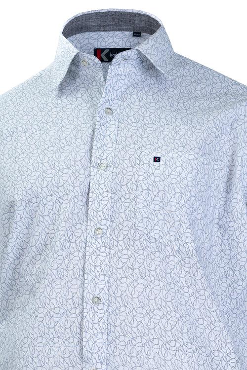 Men's White Regular Fit Shirt