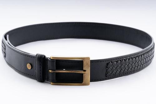 Classic Black Leather Belt