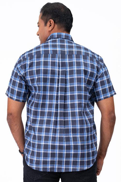 Mens Blue Grey Shirt