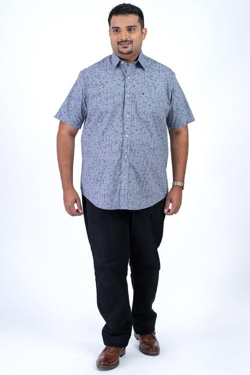 Men's Grey Plus Size Shirt