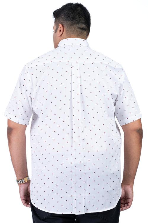 Men's  White Plus Size Shirt