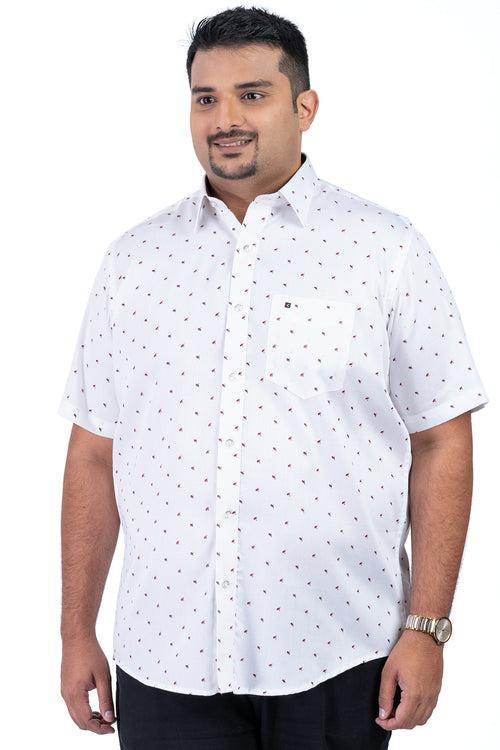Men's  White Plus Size Shirt