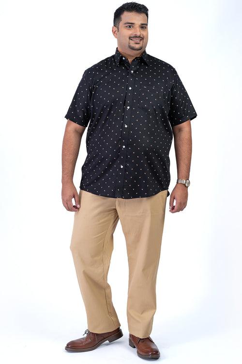 Men's Black Plus Size Shirt