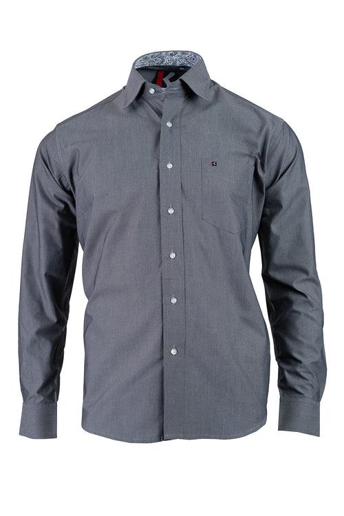 Mens Grey Slim Fit Shirt