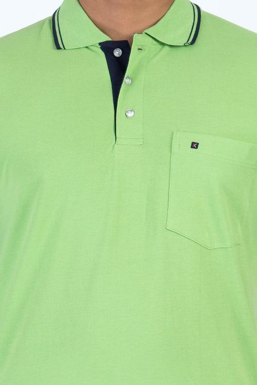 Mens Parrot Green T Shirt