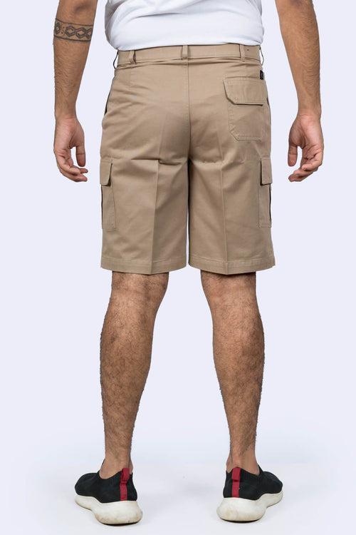 Mens Brown Cotton Shorts