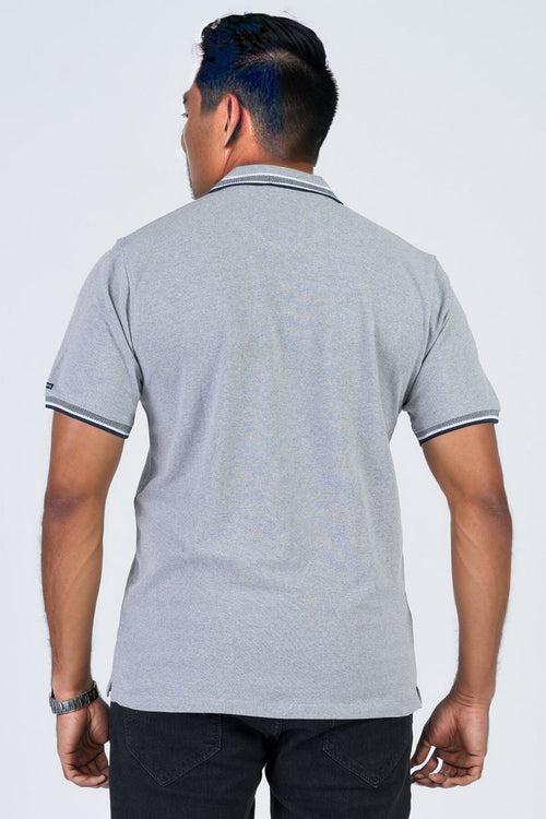 Mens Grey Melange T Shirt