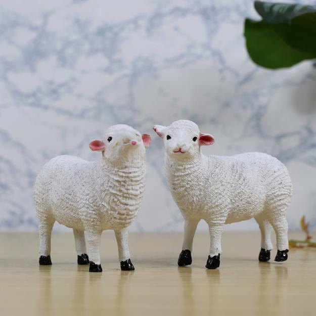 Wonderland Small Lamb outdoor statue  (Set of 2)