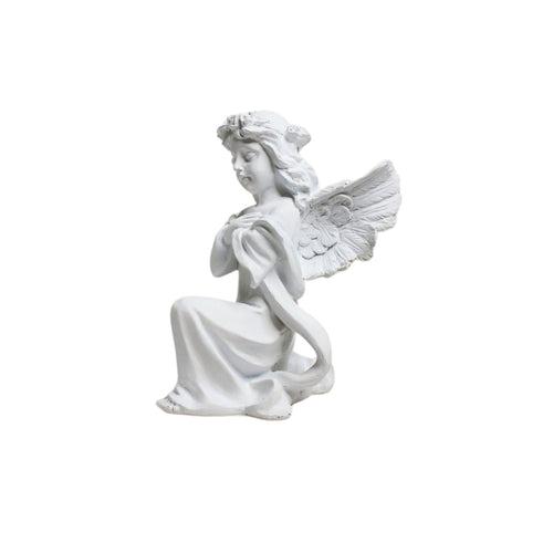 Wonderland Angel big wings hand on heart, table decoration, home décor