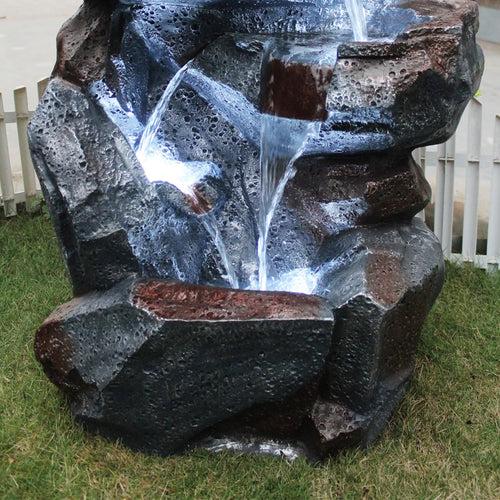 Wonderland 38 inch Height Rock Fountain | Made of Fiber |for Outdoor and indoor use