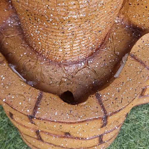 Wonderland 28 inch Height Diya to Matka Fountain | Made of Fiber |for Outdoor and indoor use