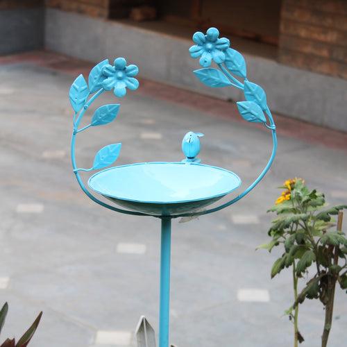 Wonderland Metal 2 in 1  Birdfeeder and birdstand  Stand Blue Color