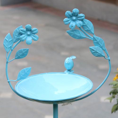 Wonderland Metal 2 in 1  Birdfeeder and birdstand  Stand Blue Color