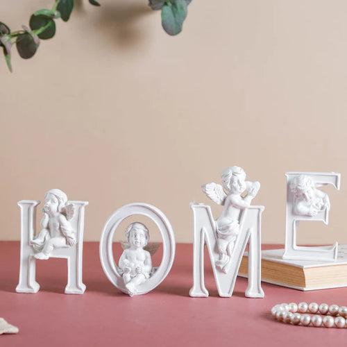 Wonderland Set of 4 piece home letters with angels