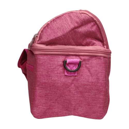 Wonderland Double layer lunch bag,large capacity insulated (Pink)