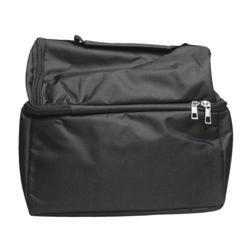 Wonderland Double layer lunch bag,large capacity insulated (Black)