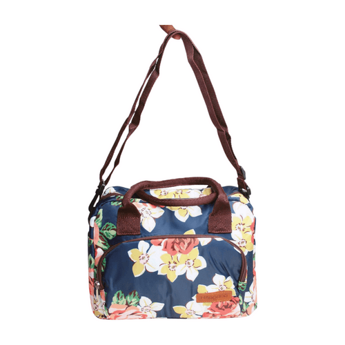 Wonderland Thermal insulated reusable tote lunch bag flower print