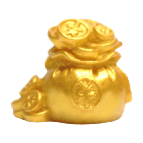 Wonderland (Set of 2) resin miniature laughing buddha with money pot