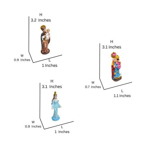 Wonderland (set of 3 ) resin  miniature Nativity set