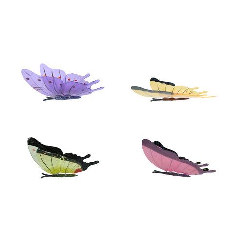 (Set of 4) Shiny Butterfly Stake/Stick for Garden Decoration