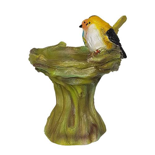 Bird Feeder with Two Birds on Stand for Garden Decoration