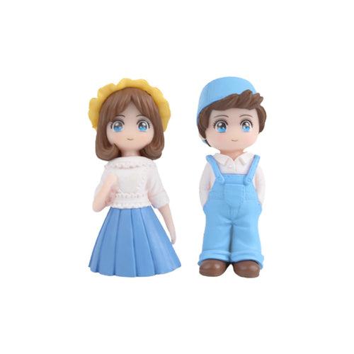 Dangri Boy  Couple-3 ( Miniature toys , cake toppers , small figuine, Valentine couple)