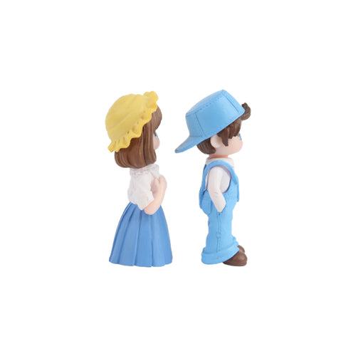 Dangri Boy  Couple-3 ( Miniature toys , cake toppers , small figuine, Valentine couple)