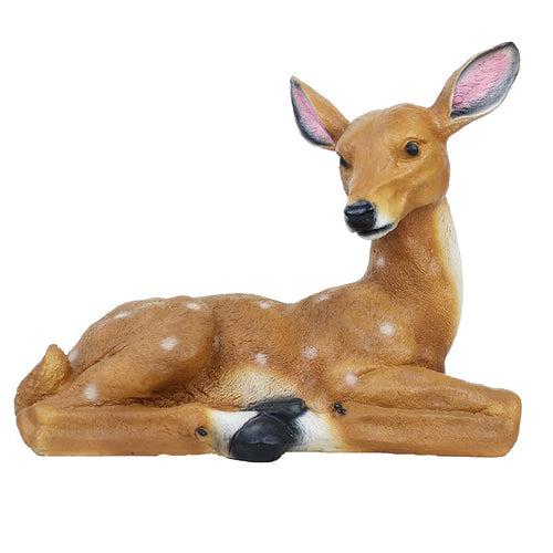 Deer Sitting on Right for Garden Decoration