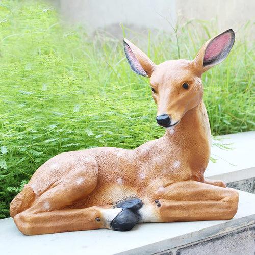 Deer Sitting on Right for Garden Decoration