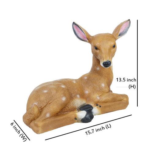 Deer Sitting on Right for Garden Decoration