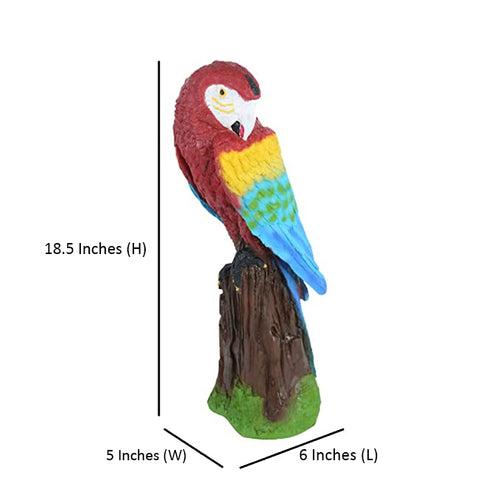 Scarlet Macaw/Parrot Sitting on Tree for Garden Decoration