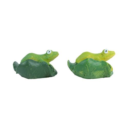 Miniature Toy : Set of 4 Resin frog