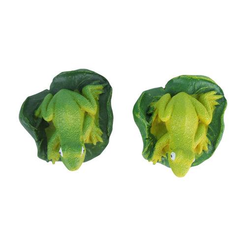 Miniature Toy : Set of 4 Resin frog