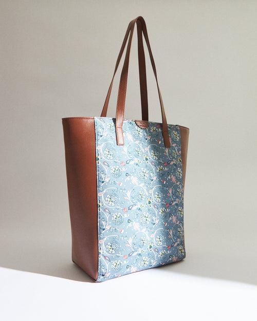 Teal by Chumbak Grey Bloom Shopper Tote