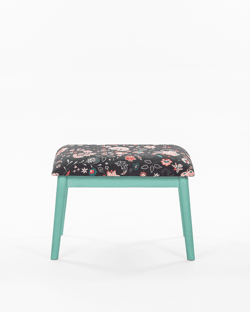 Memsaab Bench Small - Bohemian Palampore, Teal