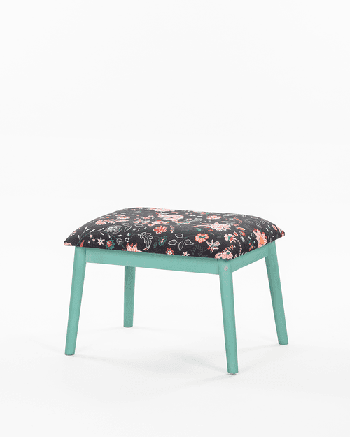 Memsaab Bench Small - Bohemian Palampore, Teal