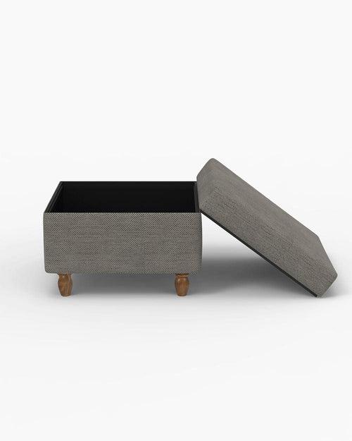 Modern Trunk Storage Ottoman - Bangalore Grey