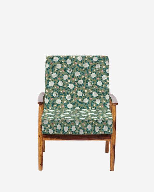 Memsaab Arm Chair - Spring Marigold Green