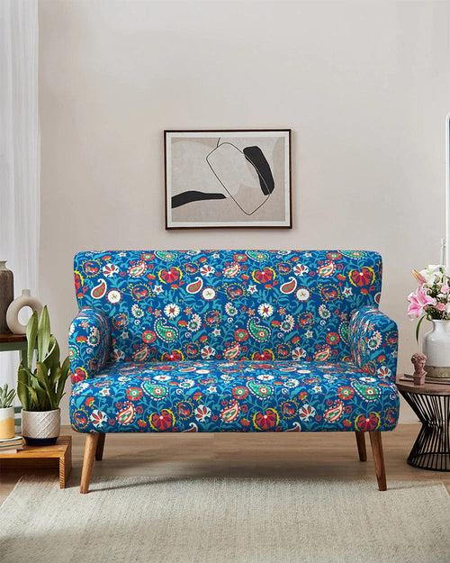 Jodhpur Love Seat - India Paisleys Blue