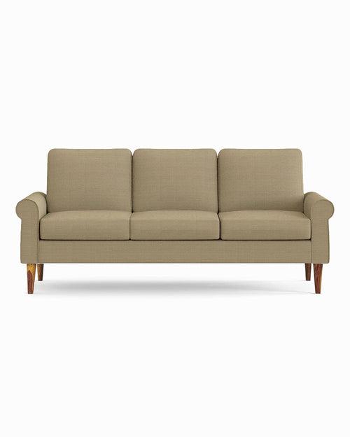 Colonial Couch 3 Seater Beach Beige Beige