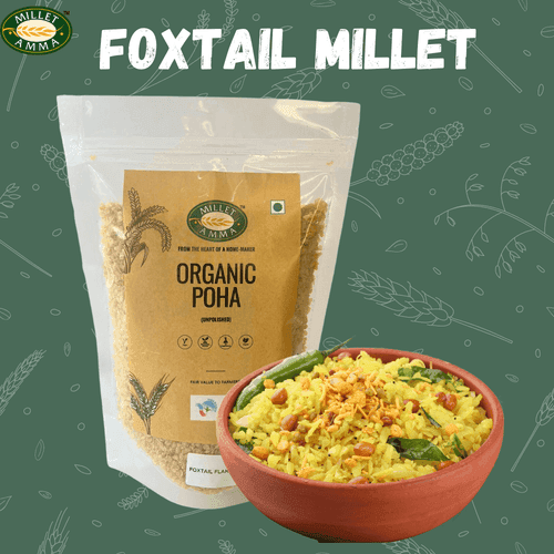 Foxtail Millet Poha Flakes Organic 500 gms