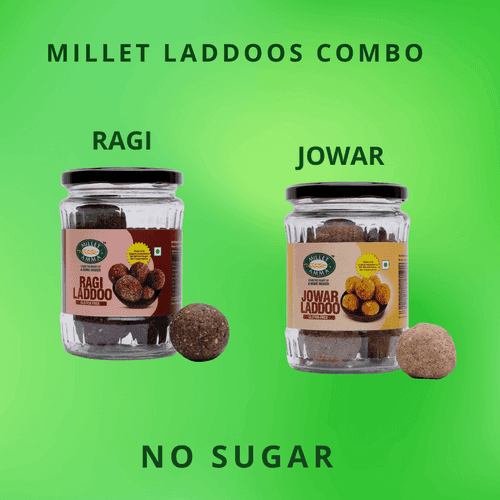 Jowar & Ragi Laddoo Combo | Pack of 2 Varieties