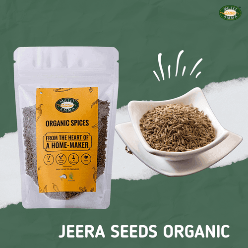 Organic Jeera Seeds (200 GMS) | Cumin Seeds | Source of Iron & Dietary Fiber, Rich in Iron, Helps to Prevent Anemia, Fights The Gut Issue | 100% Vegan, Gluten Free