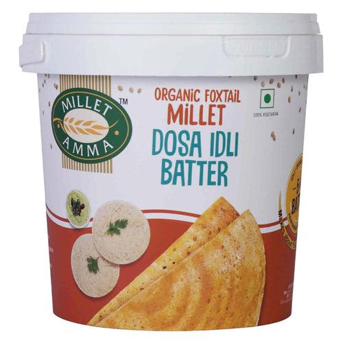 Dosa Idli Batter Combo Pack of 2 | Barnyard Millet Batter + Foxtail Millet Batter | 1kg Each (Delivering only  Banglore)