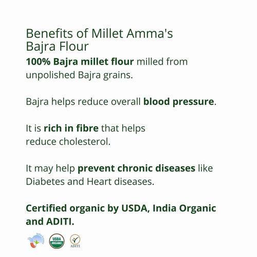 Bajra (Pearl Millet) Flour Organic 500 G