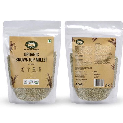 Siridhanya Grain Combo Organic Millet Pack of 5 (5kg-Each 1kg) | Positive Millets due to its balanced Nutritional Profile | Kodo , Foxtail, Little, Barnyard , Browntop Millets