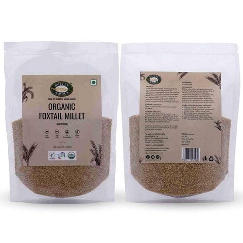 Siridhanya Grain Combo Organic Millet Pack of 5 (5kg-Each 1kg) | Positive Millets due to its balanced Nutritional Profile | Kodo , Foxtail, Little, Barnyard , Browntop Millets